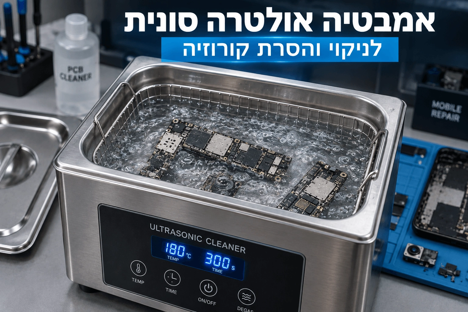 הטלפון נפל למים - מה לעשות ומה אסור לעשות? – איך
מנקים קורוזיה במעבדה?