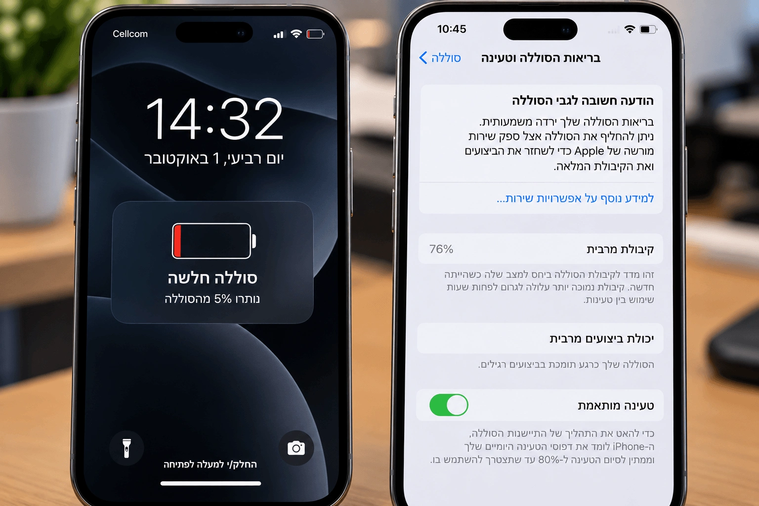 החלפת סוללה בטלפון - מתי באמת צריך להחליף? – 4. מה
אומר Battery Health באייפון?