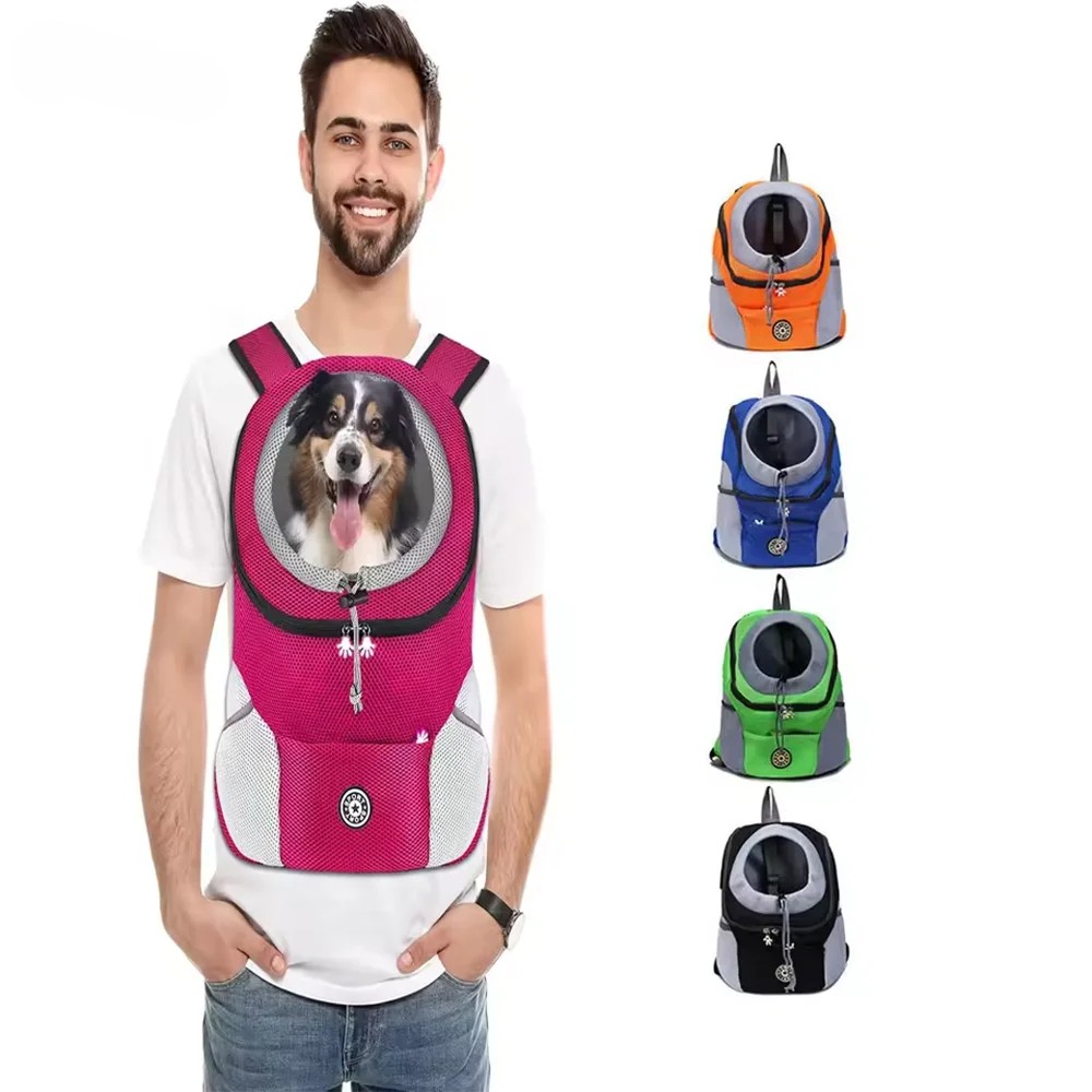 Breathable Dog Carrier Backpack - Portable Travel Bag for Small Dogs