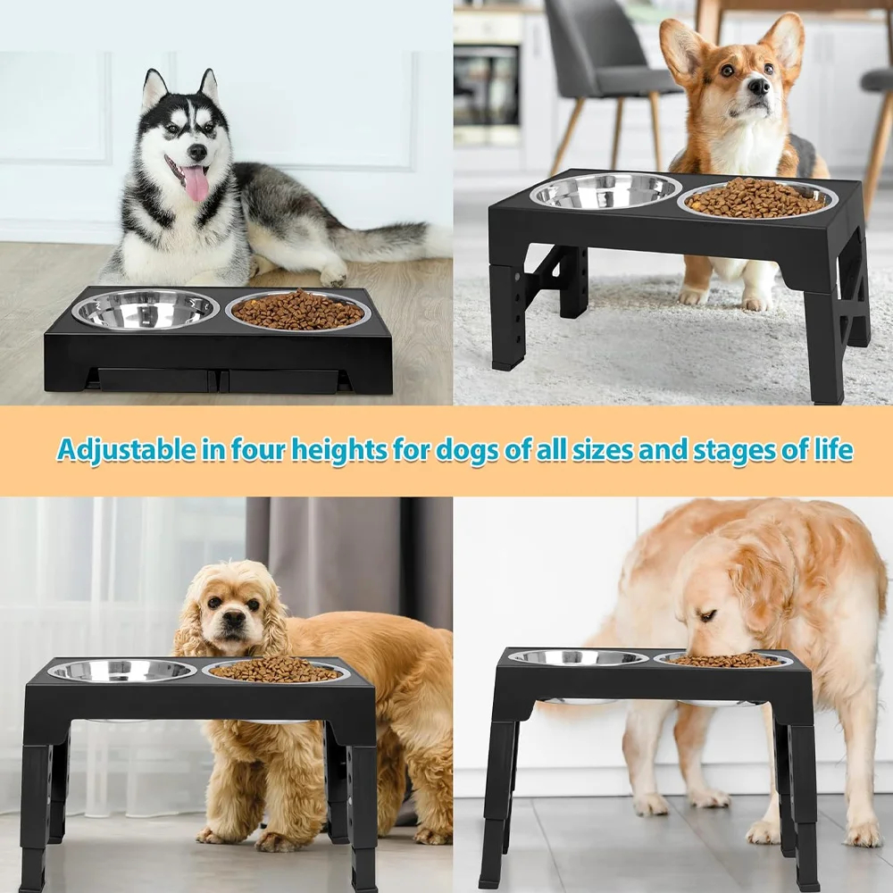 Elevated Dog Feeder Bowls