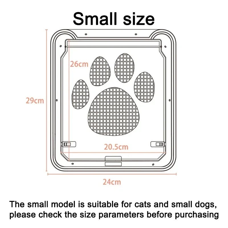 Lockable Pet Flap Door for Cats & Dogs Door