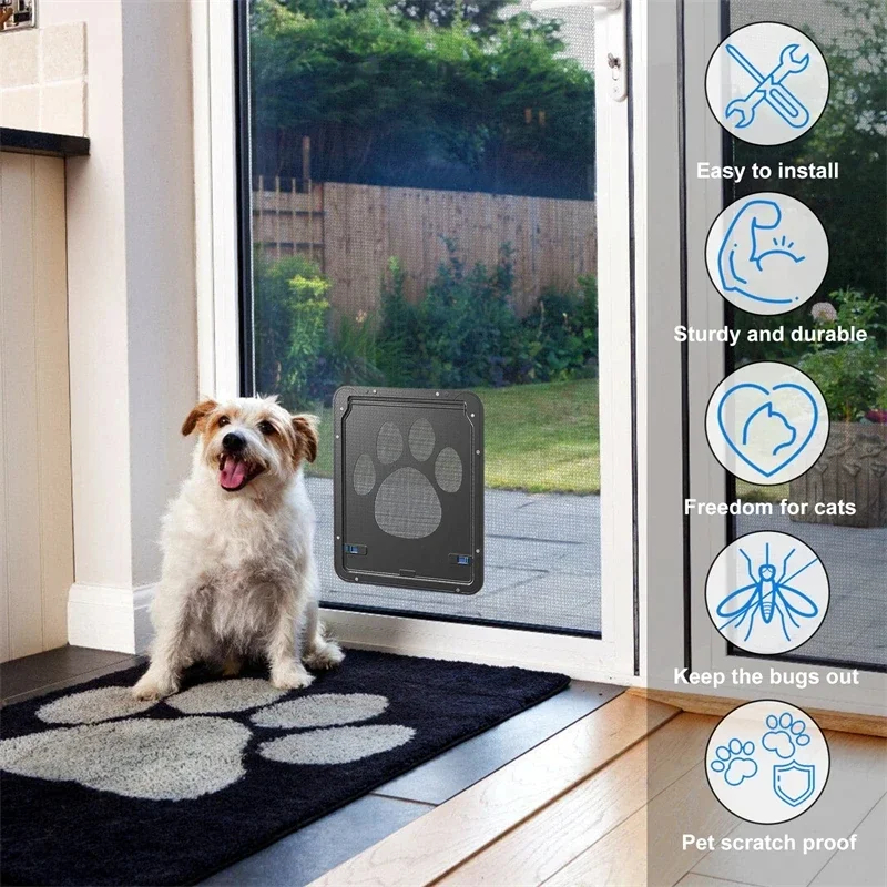 Lockable Pet Flap Door for Cats & Dogs Door