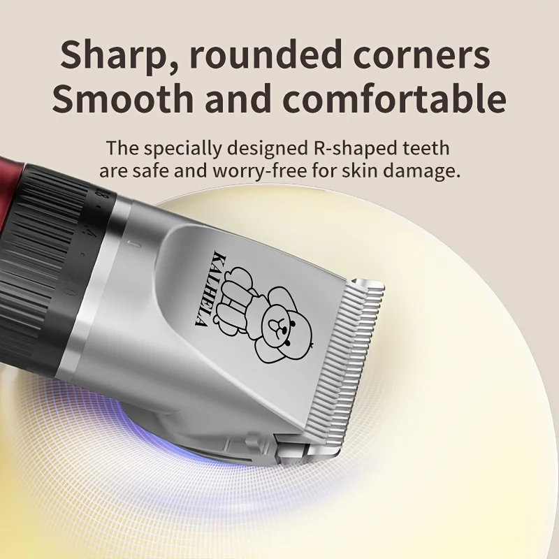 Low-Noise Rechargeable Pet Grooming Clipper for Dogs & Cats