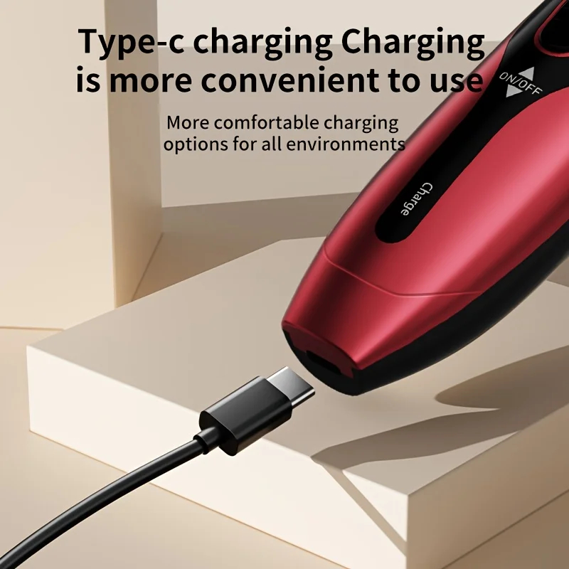 Low-Noise Rechargeable Pet Grooming Clipper for Dogs & Cats