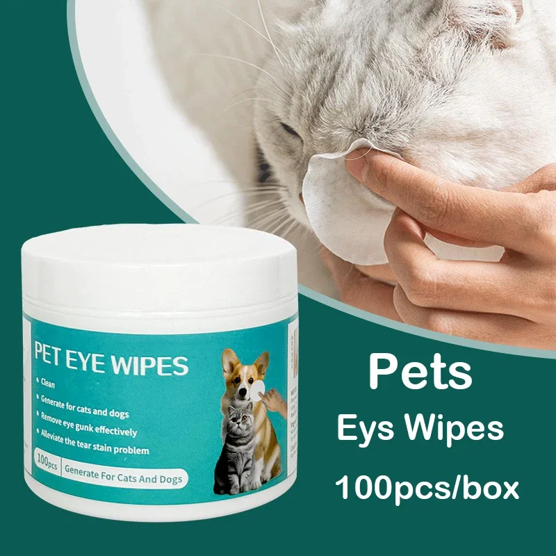 Pet Eye Cleaning Wipes for Cats & Dogs - Tear Stain Remover