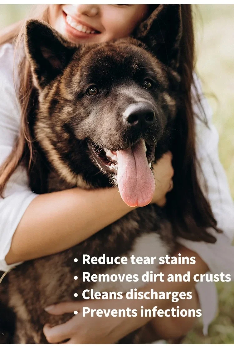Pet Eye Cleaning Wipes for Cats & Dogs - Tear Stain Remover