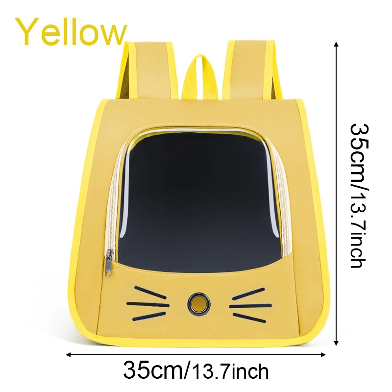 Portable Cat Carrier Backpack - Transparent & Breathable Travel Bag