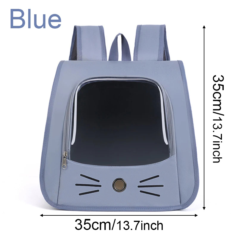 Portable Cat Carrier Backpack - Transparent & Breathable Travel Bag