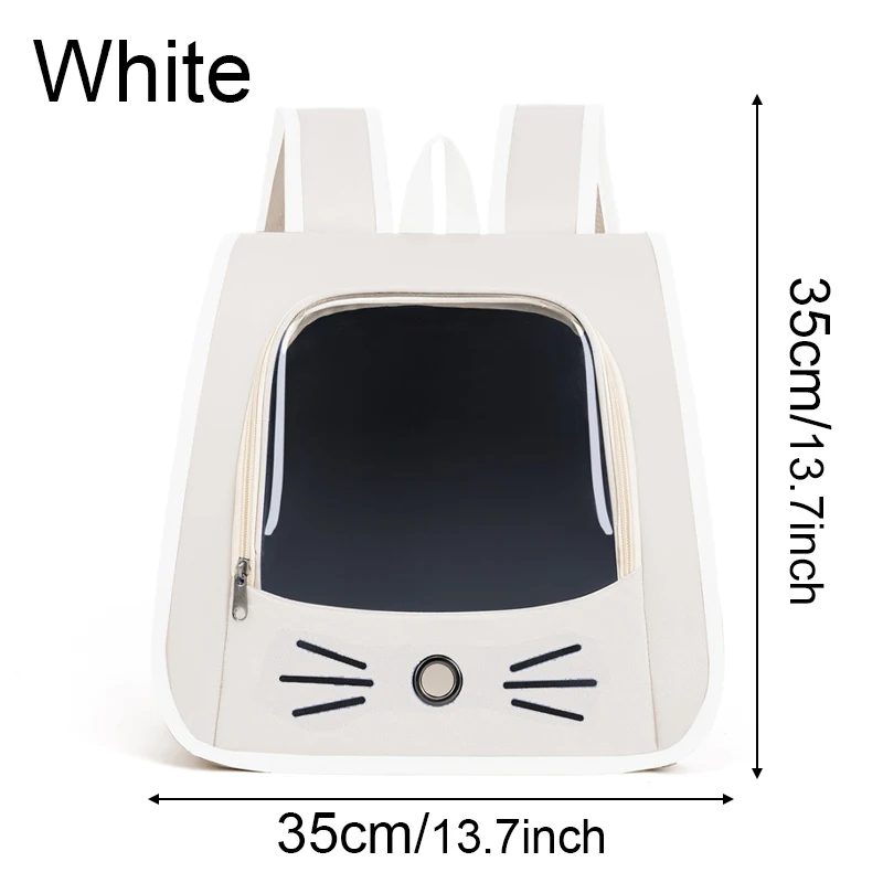 Portable Cat Carrier Backpack - Transparent & Breathable Travel Bag