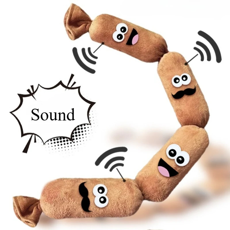 Sausage Plush Dog Squeaky Toy