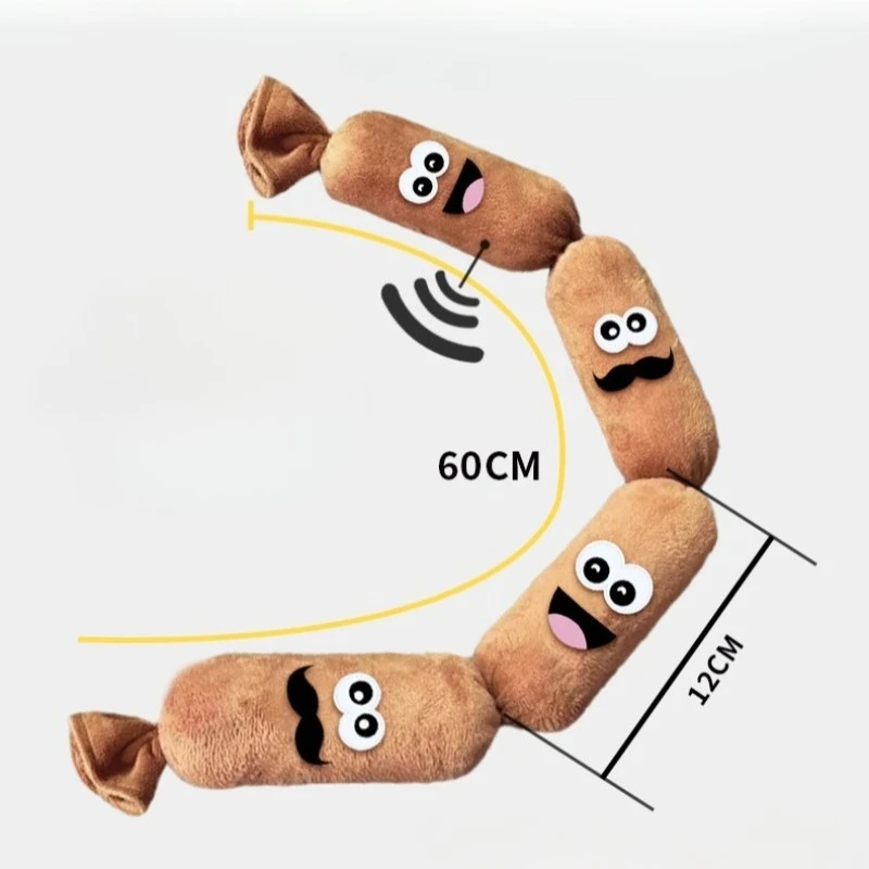Sausage Plush Dog Squeaky Toy