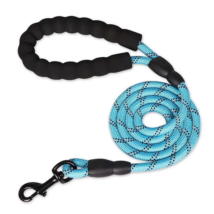 Strong Nylon Dog Leash with Padded Handle & Reflective Stripes